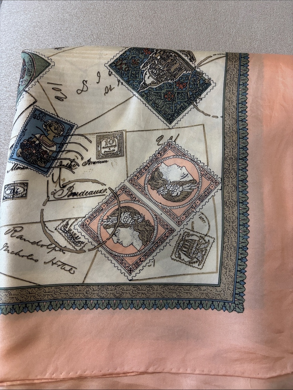 Vintage Ginnie Johansen silk scarf